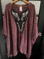 Donkerrode  soort poncho, Ophalen of Verzenden, Zo goed als nieuw, Trui of Vest