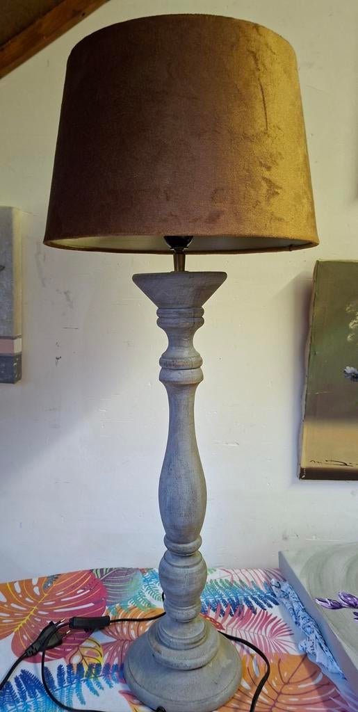 Houten lamp, Ophalen of Verzenden, Minder dan 50 cm