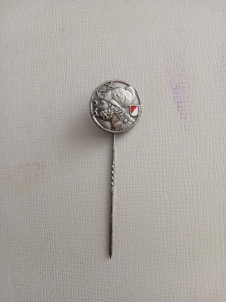 Vintage Ajax speldje, Verzamelen, Speldjes, Pins en Buttons, Ophalen of Verzenden, Gebruikt, Sport, Speldje of Pin