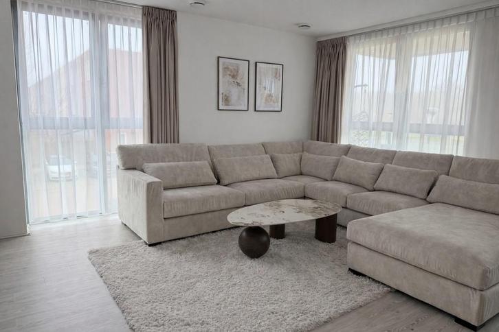 Nieuwe Hoek-Loungebank met Slaapfunctie - Maatwerk, Huis en Inrichting, Banken | Bankstellen, Nieuw, Hoekbank, Vierpersoons of meer