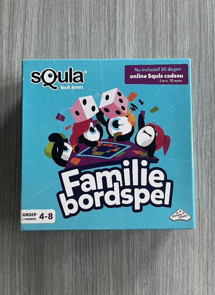 Squla familie bordspel, Hobby en Vrije tijd, Gezelschapsspellen | Bordspellen, Zo goed als nieuw, Drie of vier spelers, Ophalen of Verzenden