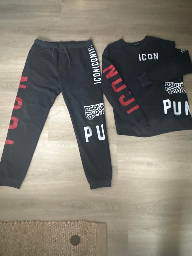 Dsquared2 Huispak/Joggingpak - Maat XXL (valt kleiner), Ophalen of Verzenden, Gedragen, Maat 46/48 (XL) of groter, Zwart