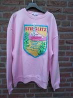 Stieglitz nieuwe roze sweater met gave geborduurde print L, Maat 42/44 (L), Nieuw, Stieglitz, Ophalen of Verzenden