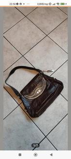 DKNY echt leer handtas, Ophalen of Verzenden, Zo goed als nieuw, Bruin, Handtas