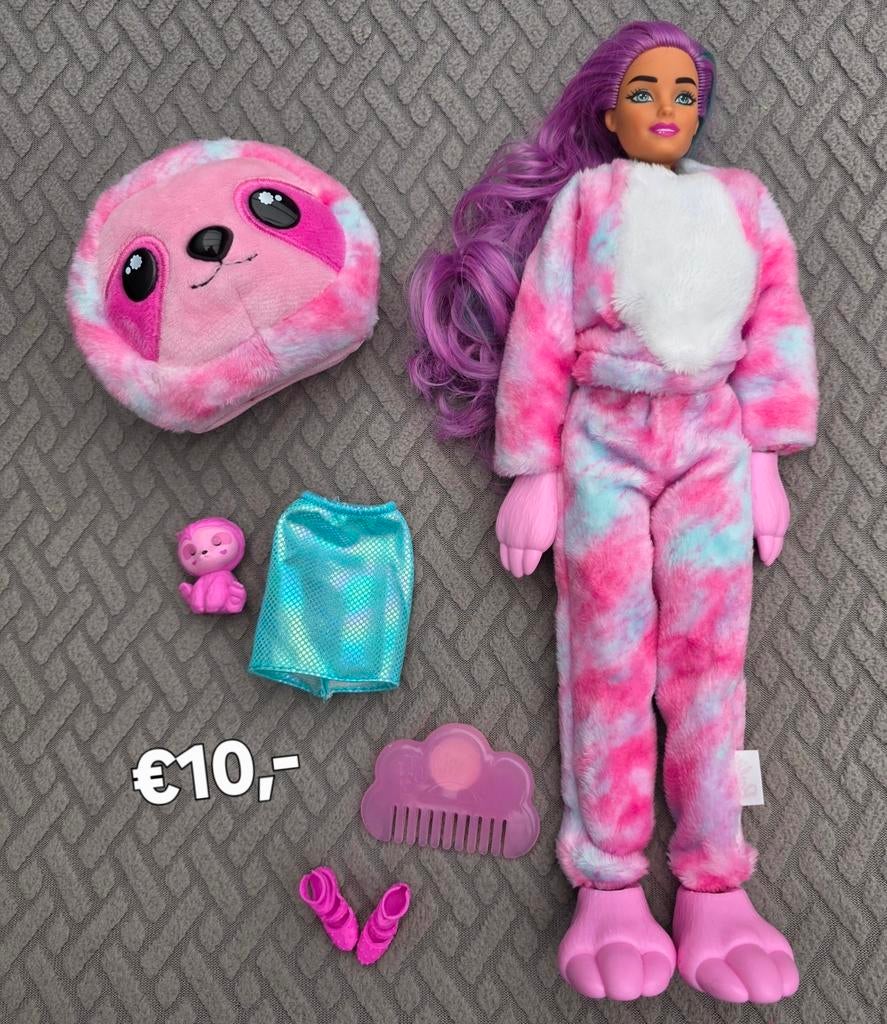 Barbie Mattel Verkleed Pop Luiaard, Ophalen of Verzenden, Nieuw, Barbie