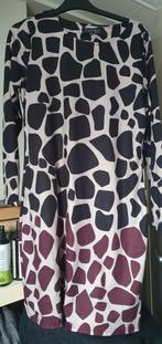 Norah jurk met giraffe print - Maat 38, Maat 38/40 (M), Beige, Ophalen of Verzenden, Zo goed als nieuw