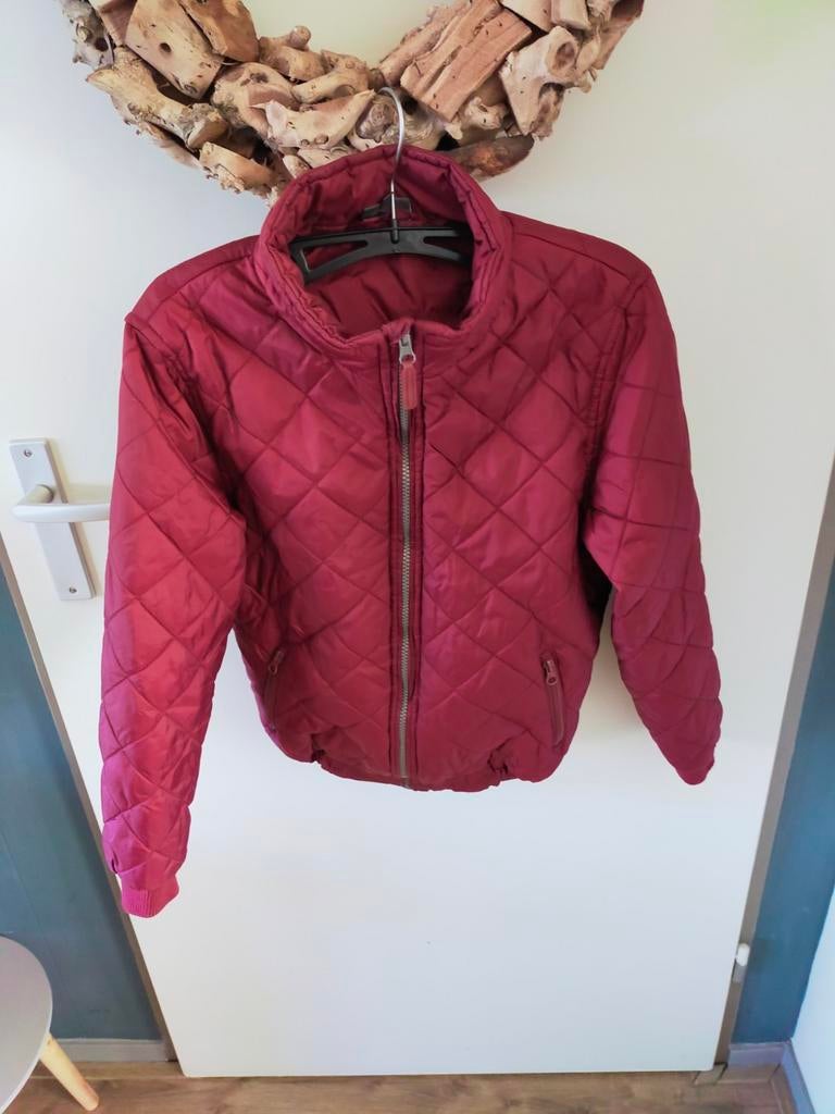 Bordeaux rode winterjas arrested 158, Kinderen en Baby's, Kinderkleding | Maat 158, Ophalen of Verzenden, Zo goed als nieuw, Jongen