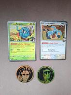 Pokemon Kaarten Erika's Tangela & Larry's Komala, Ophalen of Verzenden, Zo goed als nieuw, Losse kaart