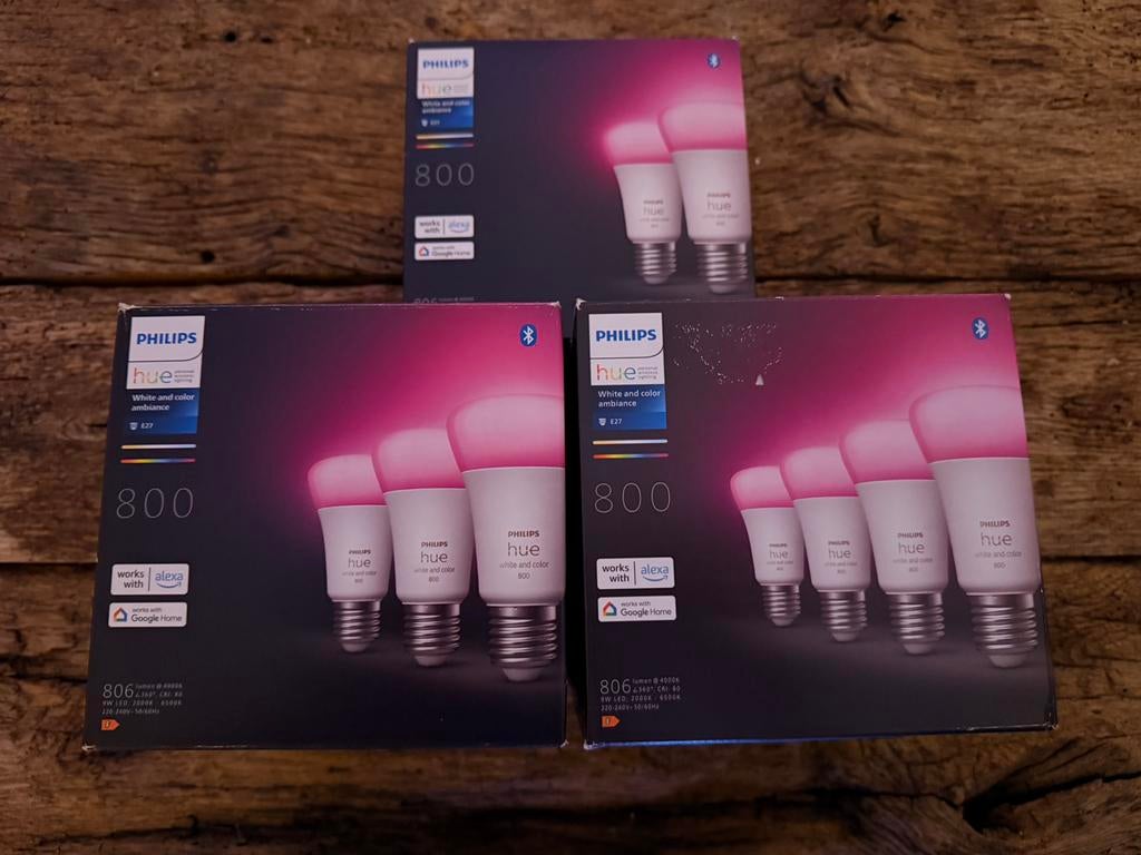 NIEUW! Hue e27 white en color lampen! Zie advertentie!, Led-lamp, Minder dan 30 watt, Nieuw, E27 (groot)