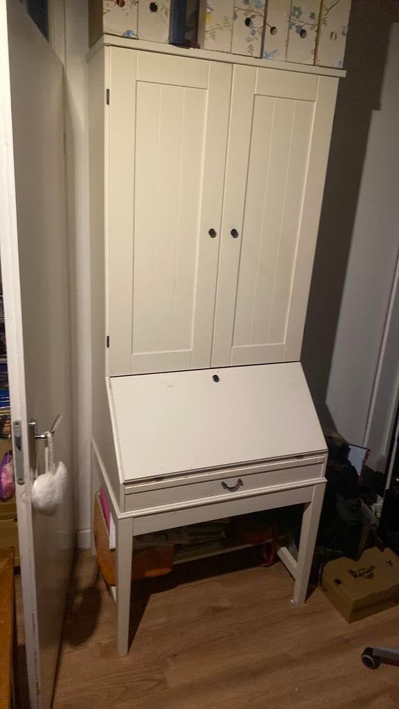 wit inklapbaar bureau van IKEA 2 stuks., Ophalen of Verzenden, Zo goed als nieuw, 50 tot 100 cm, Minder dan 100 cm
