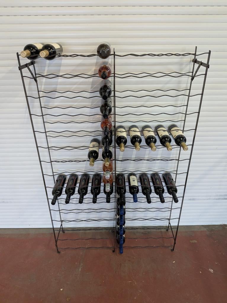 Origineel Frans Rigidex Wijnrek 150 fl - Vintage Industrieel, Huis en Inrichting, Woonaccessoires | Wijnrekken, Ophalen, Zo goed als nieuw