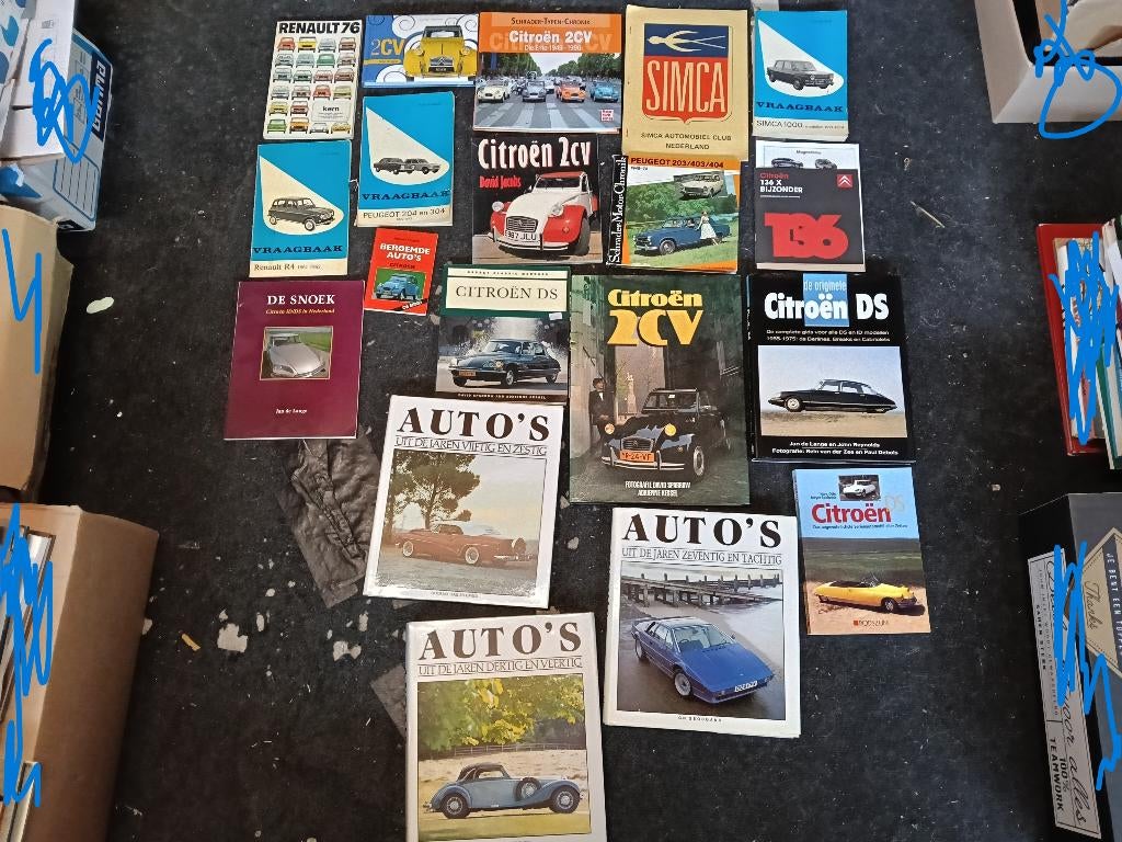 Ruim 250 boeken over auto's, Ophalen, Gelezen, Algemeen