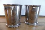 bloempotten 2 zilveren bloempotten, Ophalen, Rond, Binnen, Zo goed als nieuw