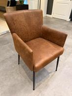 Eetkamerstoel 6x bruin, Ophalen, Overige materialen, Minder dan 75 cm, 50 tot 75 cm