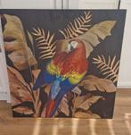 Schilderij Papegaai op Hout, Ophalen, Zo goed als nieuw