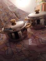 2 grote soep pannen van roestvrij staal, Ophalen of Verzenden, Overige materialen, Overige stijlen