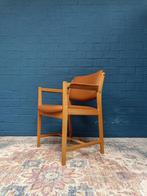 Vintage fauteuil bureaustoel, jaren '60, Zweeds design, Ophalen, Gebruikt, Minder dan 75 cm, Hout