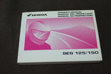 Honda SES 125 150 2002 scooter owner's manual SES150 beschikbaar voor biedingen