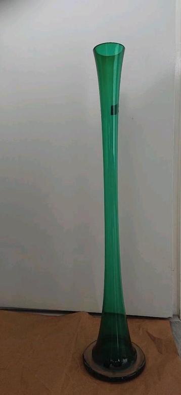Groene Makora Vaas - Krosno Polen - 64cm beschikbaar voor biedingen