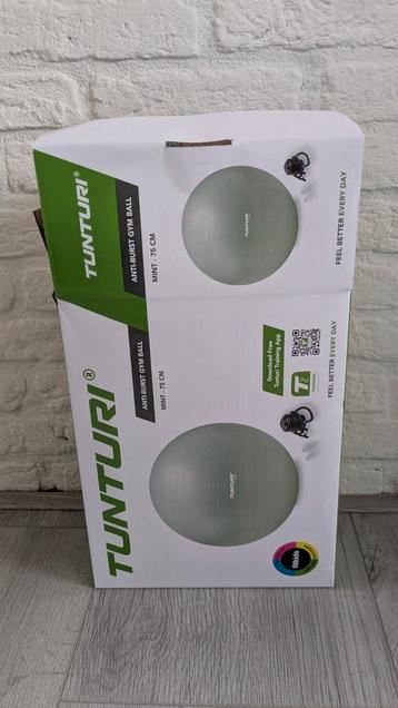 Tunturi fitnessbal/zwangerschapsbal 75cm mint beschikbaar voor biedingen