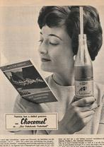 Retro reclame 1959 Nutricia Chocomel zuivel dat proeft u wel, Verzenden, Overige typen