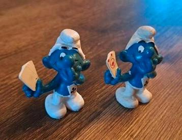 2x Kaartende/poker Smurf.  beschikbaar voor biedingen