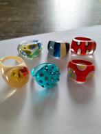6 Oude lucitie ringen., Verzenden, Overige materialen, Overige typen