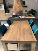 Eetkamertafel eiken, Huis en Inrichting, Tafels | Eettafels, Ophalen, Eikenhout, 50 tot 100 cm, Zo goed als nieuw