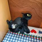 Hoe tem je een draak knuffel zwarte draak 25 cm, Ophalen of Verzenden