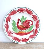 Oud Frans bord Digoin & Sarreguemines “Haan”, Antiek en Kunst, Ophalen of Verzenden