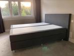Boxspring 180x210 antraciet, inclusief 2 matrassen en topper, Huis en Inrichting, Slaapkamer | Boxsprings, Ophalen, Gebruikt, 210 cm