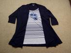 Blauw/wit shirt/vest KINGFIELD, Kleding | Dames, Blauw, Maat 46/48 (XL) of groter, Ophalen of Verzenden, Zo goed als nieuw