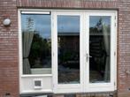 Openslaande deuren met raam, Doe-het-zelf en Verbouw, Ophalen, Gebruikt, 120 cm of meer, 200 tot 215 cm