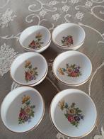 6 pindaschaaltjes Flora Gouda plateel, Ophalen of Verzenden