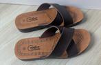 Donkerbruine Sandalen Instappers Slippers | Maat 43 |, Ophalen of Verzenden, Zo goed als nieuw, Bruin, Sandalen