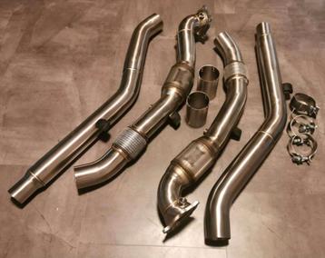 Uitlaat rvs downpipe set 200 cells AUDI RS6 C7 / C7.5 4.0T  beschikbaar voor biedingen