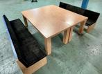 Tafel met banken, Huis en Inrichting, Tafels | Eettafels, 200 cm of meer, 50 tot 100 cm, Gebruikt, Rechthoekig