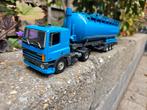 Tekno Daf CF demo blauw met bulk silo oplegger, Hobby en Vrije tijd, Modelauto's | 1:50, Ophalen of Verzenden, Zo goed als nieuw