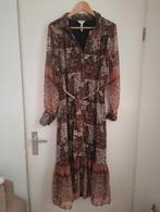 Object midijurk bohemian bruin ibiza boho jurk, mt 36, Kleding | Dames, Ophalen of Verzenden, Onder de knie, Object, Bruin