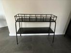 Industriele sidetable, Huis en Inrichting, Tafels | Sidetables, Ophalen, Zo goed als nieuw, 25 tot 50 cm, Rechthoekig