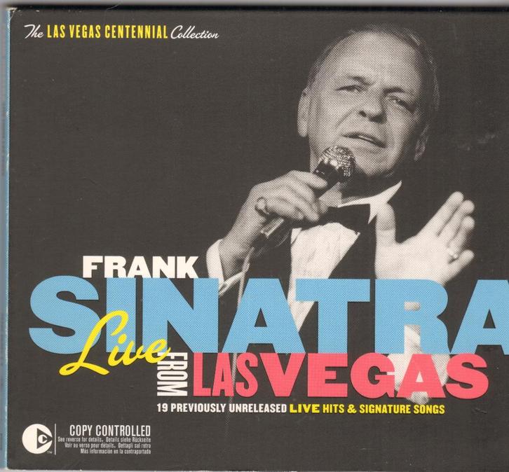 FRANK SINATRA LIVE from Las Vegas 19 track CD Digipack *DC, Cd's en Dvd's, Cd's | Overige Cd's, Zo goed als nieuw, Ophalen of Verzenden