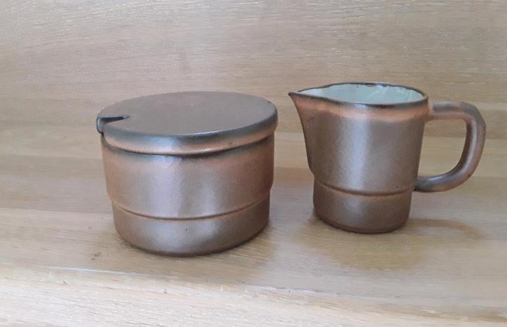 Vintage melkkannetje en suikerpot Lucie Q Bakker, Quirina, Huis en Inrichting, Keuken | Servies, Ophalen of Verzenden
