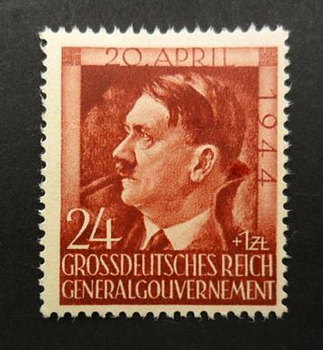 Historie 3erijk WO2 Generalgouvernement zegel Hitler 1944 beschikbaar voor biedingen