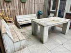 Houten tuinset, te ruilen voor een pak stroopwafels, Ophalen, Gebruikt, Hout