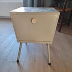 Retro Nachtkastje - Vintage Stijl, Huis en Inrichting, Ophalen, Gebruikt, Minder dan 45 cm, Metaal of Aluminium