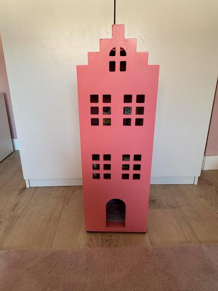 Grachtenpand Poppenhuis met Meubels & Poppetjes, Kinderen en Baby's, Speelgoed | Poppenhuizen, Zo goed als nieuw, Poppenhuis, Ophalen