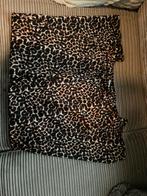 Panterprint stretch pantalon - Maat L, Bruin, Maat 46/48 (XL) of groter, Ophalen of Verzenden, Zo goed als nieuw