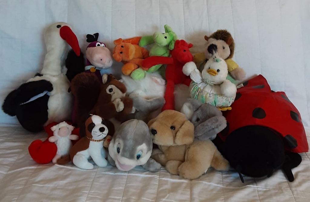 Knuffels, verschillend, 15 stuks, Ophalen of Verzenden, Overige typen