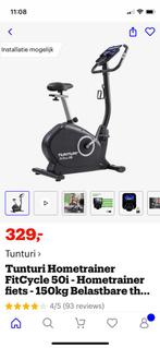 Tunturi fitcycle 50i hometrainer, Sport en Fitness, Ophalen, Zo goed als nieuw, Hometrainer