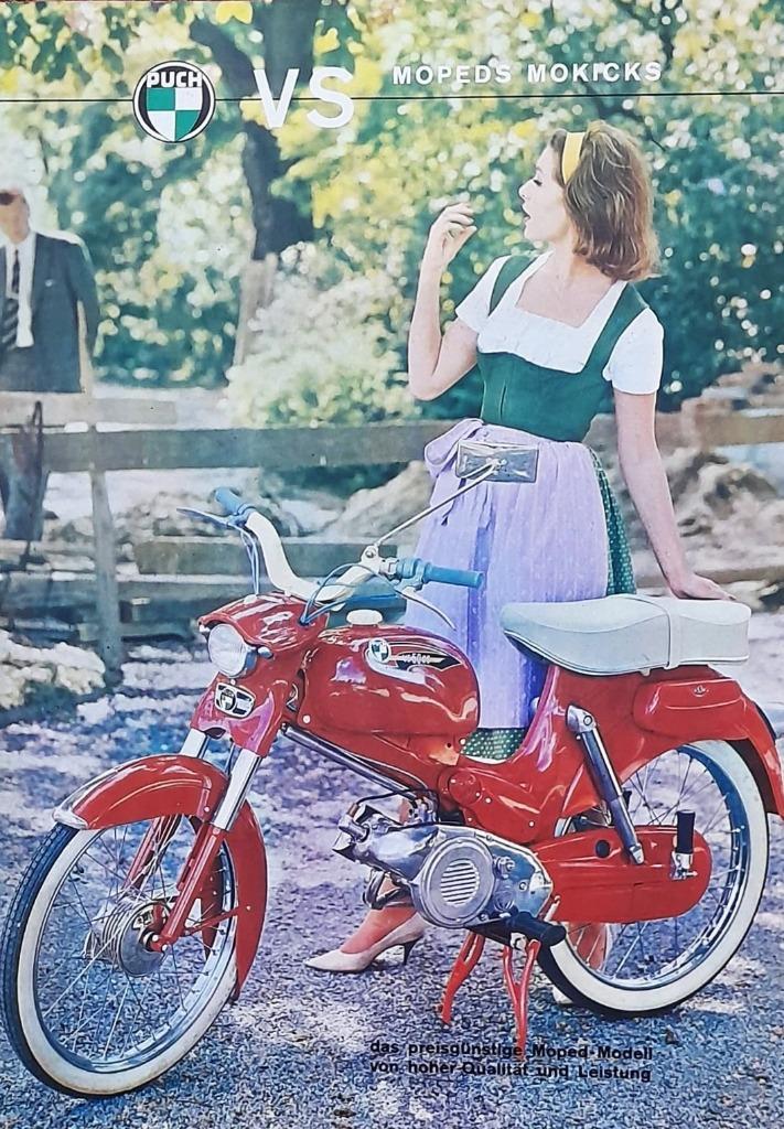 Folder PUCH VS 50 1964, Fietsen en Brommers, Handleidingen en Instructieboekjes, Nieuw, Ophalen of Verzenden